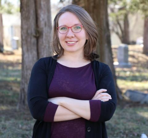 Abby Stylianou, then a graduate student in computer vision and machine learning at Washington University in St. Louis, created the TraffickCam system to find victims of human trafficking. (Photo provided by Washington University)