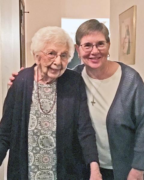 Sr. Maureen Geary celebrates her mother's 100th birthday on Sept. 26, 2019. (Courtesy of Maureen Geary)