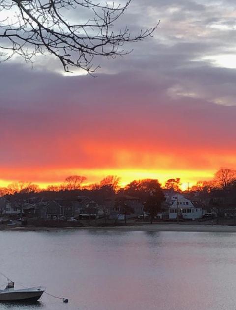 Sunset at Marist Missionary Sisters cottage, Onset, Massachusetts (Judith Sheridan)