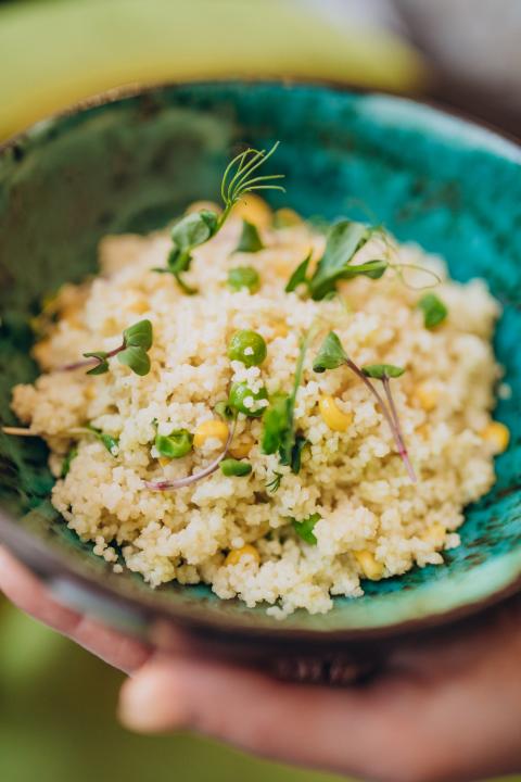 Plato a base de quinua. (Foto: Frepik)