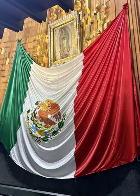 Image of Our Lady of Guadalupe at the Basilica of Our Lady of Guadalupe in Mexico City (Molly Brockwell) 