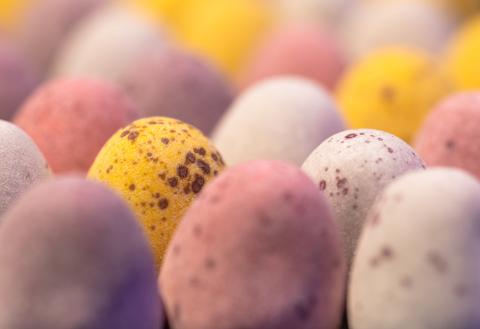 A closeup shot of Cadbury Mini Eggs (Unsplash/Ben Griffiths)