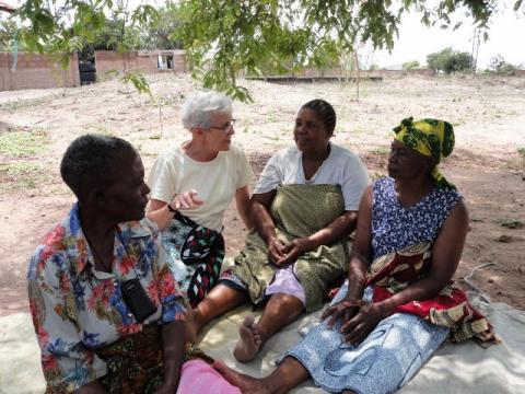 Sr. Connie Krautkremer's work in Tanzania included meeting with small discussion groups to talk about women's rights and converse about the Bible. (Courtesy of Sr. Connie Krautkremer)