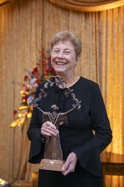  Dominican Sr. Jane Meyer received a Houston Spirit of Francis Award from Catholic Extension Feb. 15. (Courtesy of Catholic Extension)