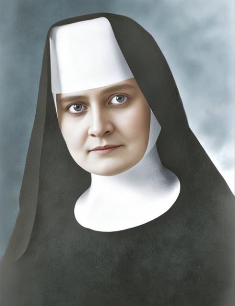 Sister Annella Zervas. A bust headshot of Sr. Annella.