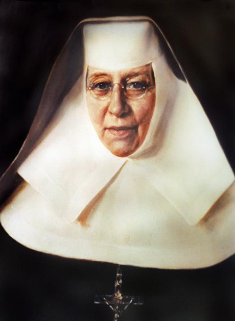 This likeness of St. Katharine Drexel is seen at the Katharine Drexel Shrine in Bensalem, Pa. (CNS/The Crosiers)