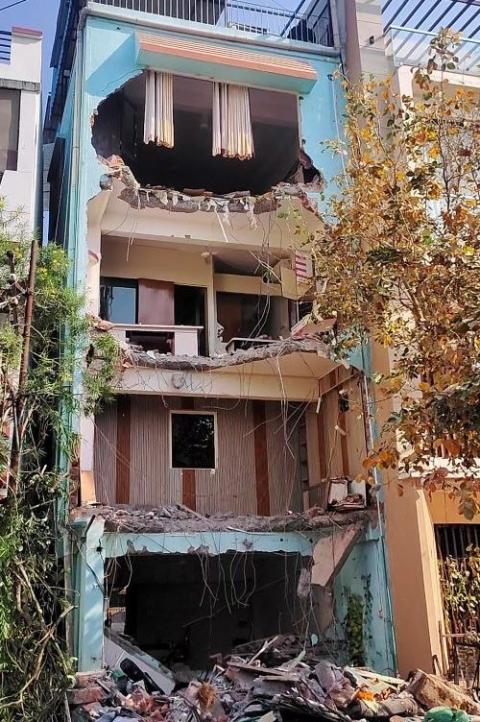 demolished building demolished building