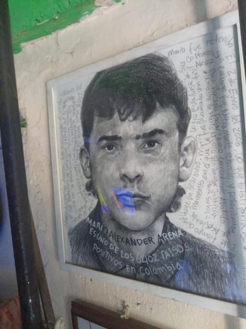 Mario Alejandro Arenas, Cecilia's brother, was one of the approximately 6,402 victims of Colombia's so-called "false positives" scandal in which civilians were killed by the army and falsely presented as guerrillas to inflate combat statistics and obtain incentives from the state.