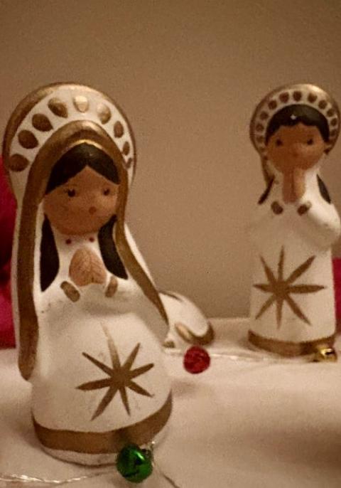 figurine of Mother Mary