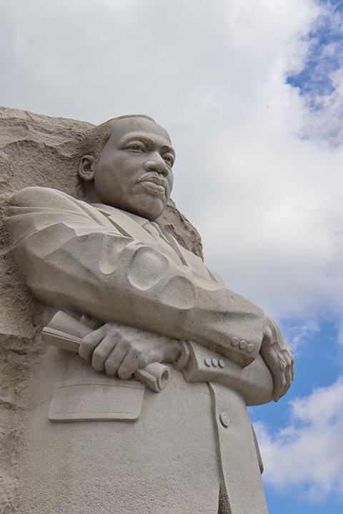 A view of the Martin Luther King Jr. Memorial in Washington, D.C. (NCR photo/Teresa Malcolm)