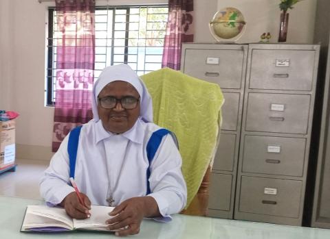 Sr. Mary Dipa, principal of St. Mary's Catholic Nursing Institute (Sumon Corraya)
