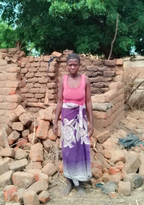 Nachisale Joseti had her house destroyed by her husband's relatives. The Mary Consoler of the Afflicted Sisters of Malawi helped her lodge a complaint with traditional leaders, helping end the wave of abuse. (Courtesy of Mary Consoler of the Afflicted Sisters)