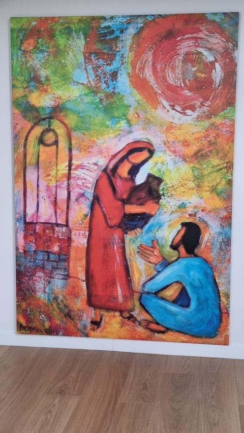 Encuentro de miradas. Casa de Espiritualidad Haro, España. (Foto: Magda Bennásar)