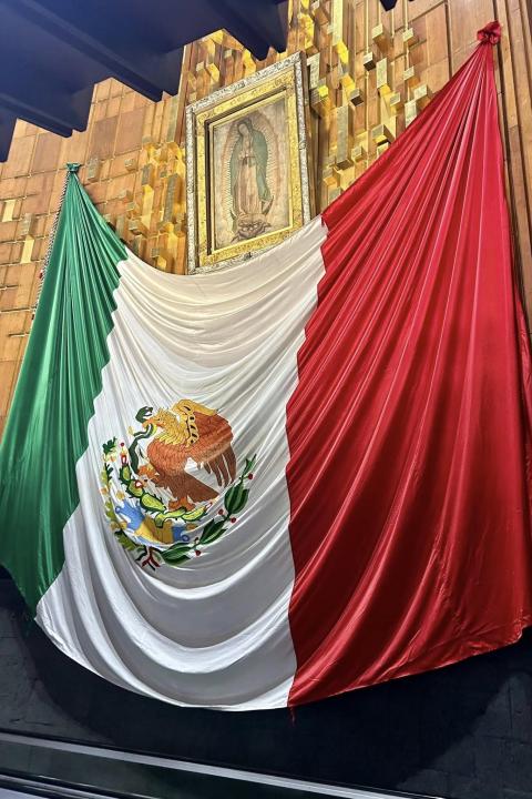 La Virgen de Guadalupe, símbolo de un encuentro que dejó una huella profunda en María Maura Aranguren. (Foto: María Maura Aranguren)