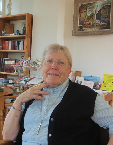 Sister Marie-Noël, superior of the community of the Sisters of the Immaculate Conception of Our Lady of Lourdes (GSR photo/Elisabeth Auvillain)