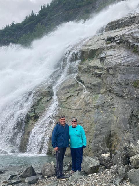 Jennifer Wilson and her dad Donald Wilson pose for a photo in Juneau, Alaska. (Courtesy of Jennifer Wilson)
