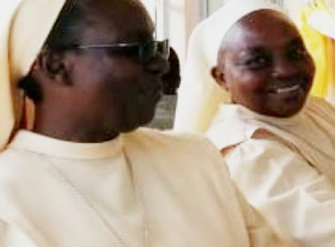 The current general superior of the Little Sisters of St. Francis in Uganda and her vicar (Provided photo)
