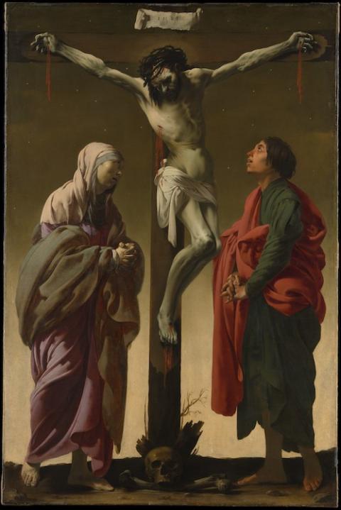 Painting by Hendrick ter Brugghen, "The Crucifixion with the Virgin and Saint John," circa 1624-25 (Metropolitan Museum of Art)