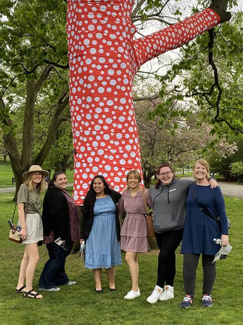 For the end of the year, a board member for the Good Shepherd Volunteers bought the local volunteers tickets to see Yayoi Kusama's newest exhibition at the New York Botanical Garden. It's been refreshing to spend time with my community outside our homes. For the end of the year, a board member for the Good Shepherd Volunteers bought the local volunteers tickets to see Yayoi Kusama's newest exhibition at the New York Botanical Garden. It's been refreshing to spend time with my community outside our homes.
