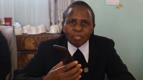Sr. Jacintha Rantso is the superior general of the Good Shepherd Sisters of Quebec in Lesotho. (GSR photo/Doreen Ajiambo)