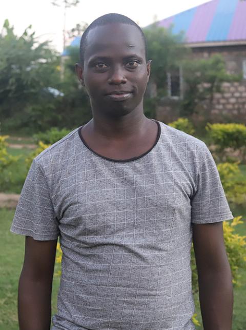 Caleb Kanja, 27, now pursuing a degree in economics at a local university in Kenya, is a beneficiary of the Grandsons of Abraham Rescue Centre in Mombasa. (GSR photo/Doreen Ajiambo)