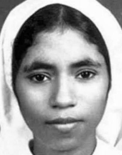 Sister Abhaya, member of St. Joseph's Congregation. Her body was found March 27, 1992, in the well of a convent in Kottayam, Kerala, India. (Provided photo) Sister Abhaya, member of St. Joseph's Congregation. Her body was found March 27, 1992, in the well of a convent in Kottayam, Kerala, India. (Provided photo)