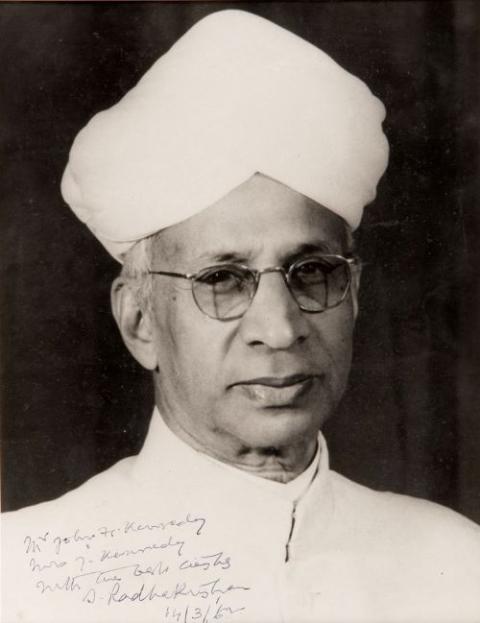 India's annual Teachers' Day began in 1962 at the request of Sarvepalli Radhakrishnan (1888-1975), the country's second president and a teacher and advocate for education. (Wikimedia Commons/www.jfklibrary.org/White House)