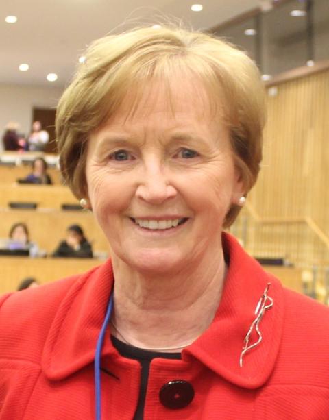 Daughter of Wisdom Sr. Jean Quinn, executive director of UNANIMA, a United Nations-based coalition of Catholic congregations focused on concerns of women, children, migrants and the environment (GSR file photo)