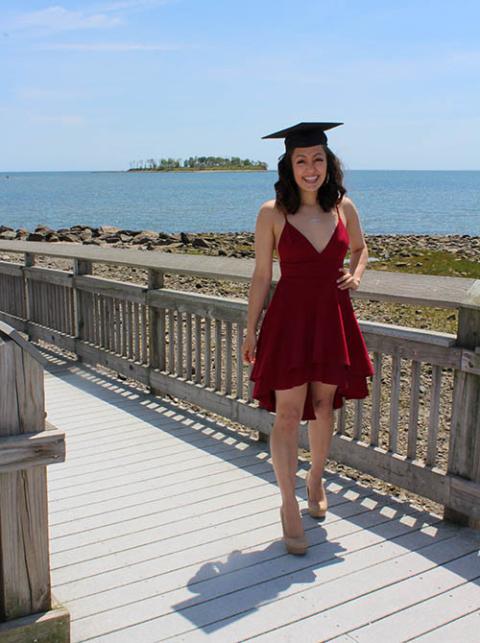 Graduating from my hometown and trying to make the best of it by taking a fun photoshoot in May 2020 (Provided photo)
