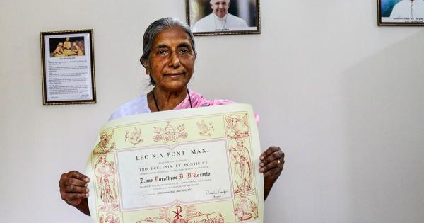 Bangladeshi consecrated virgin Dora D'Rozario receives papal award
