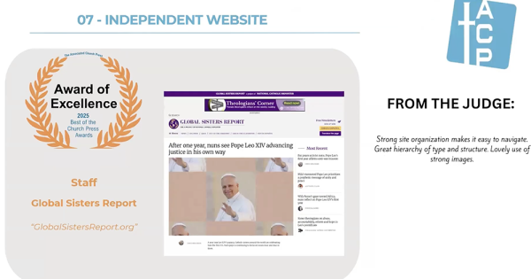 Associated Church Press honors GSR with 6 awards