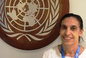 Sr. Celine Paramundayil at the United Nations (Courtesy of Sr. Celine Paramundayil)