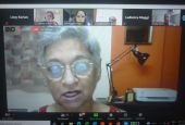 Sr. Noella de Souza of the Missionaries of Christ Jesus, a member of the survey team for a study on the status of women religious in India, addresses a July 10 international webinar. (Lissy Maruthanakuzhy)