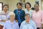 A representative group of the 2020 congregation chapter members of the Sisters of Our Lady of the Missions is pictured. From left to right, back row first: Rita Phyo, Myanmar; Molina Ritchil, Bangladesh, Pham Kim Phung, Vietnam; Anita Dungdung, India; Mar