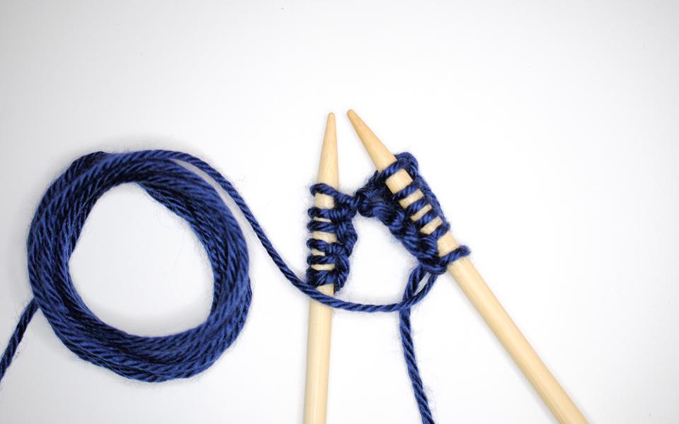 Photo illustration shows knitting needles and yarn (Unsplash/Nik)