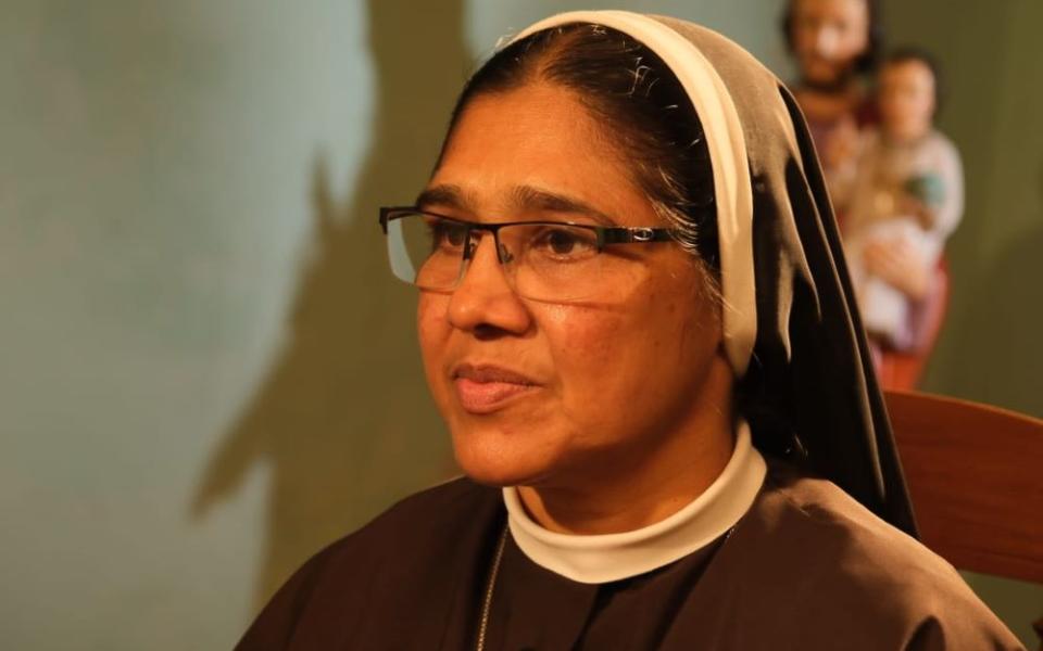 Sr. Ranit Pallassery, a member of the Missionaries of Jesus in the Diocese of Jalandhar, India, accused Bishop Franco Mulakkal of Jalandhar of repeated rape. He was acquitted of the charges. Ranit recently spoke about her experiences to Asianet, a Malayalam language TV channel in Kerala, southwestern India. (Courtesy of Ranit Pallassery)