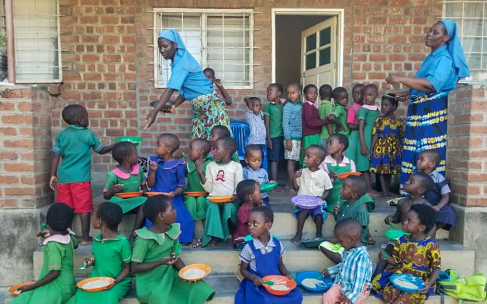 The Presentation of the Blessed Virgin Mary Sisters' convent shares food and resources for poor and marginalized families in Dedza, Malawi. (Courtesy of Jacinta Chiwayu)