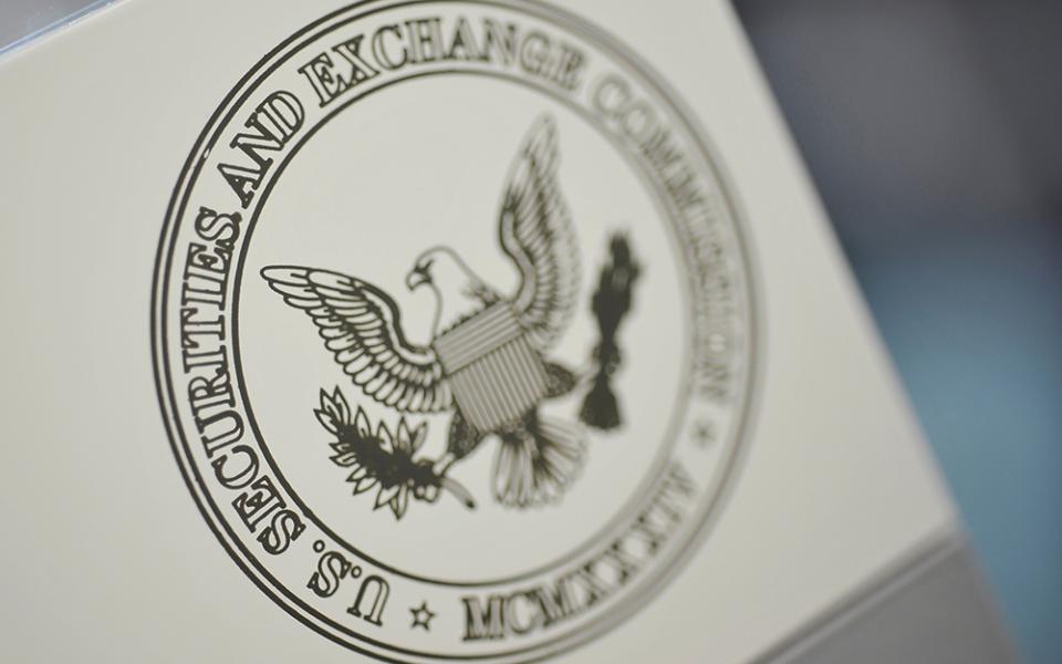 The U.S. Securities and Exchange Commission logo is seen in this illustration photo. (CNS/Reuters/Jonathan Ernst)
