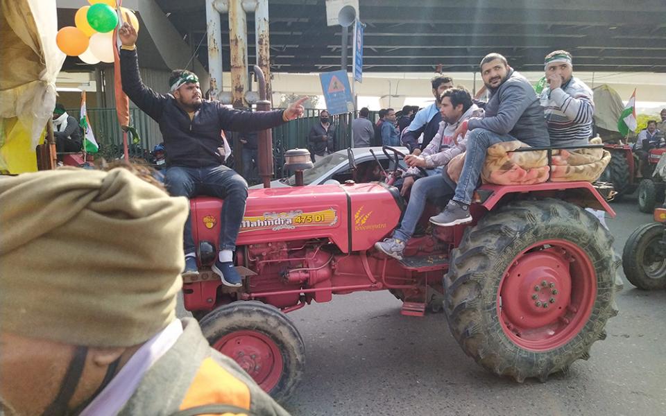 Farmers come to the Indian capital on tractors to protest three controversial farm laws that were later repealed after a year of demonstrations outside Delhi. (Jessy Joseph)