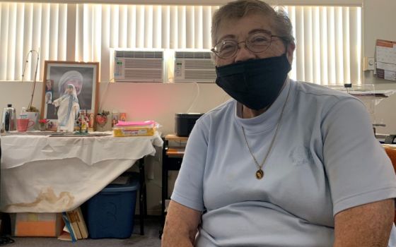 Sr. Margaret Castro of the Sisters for Christian Community sits in her office Aug. 26 at St. Rita Catholic Church in San Diego, where she has ministered for 35 years. (GSR photo/Melissa Cedillo)