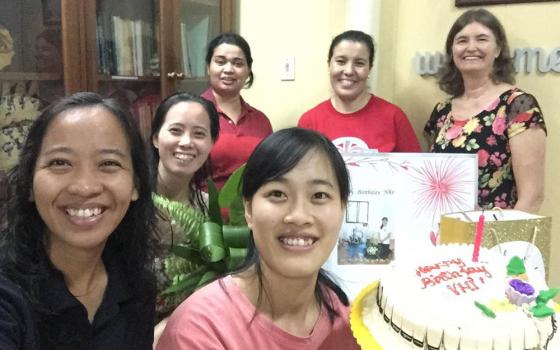 Our community celebrates the birthday of a Vietnamese sister. (Courtesy of Jennibeth Sabay)