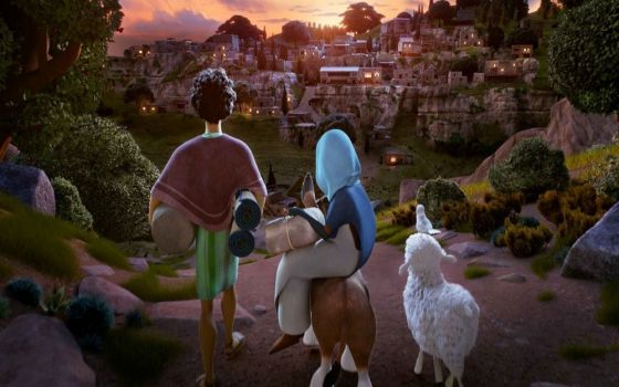 A donkey and his friends assist Joseph and Mary in the 2017 animated film "The Star." (Courtesy of Sony Pictures Animation)