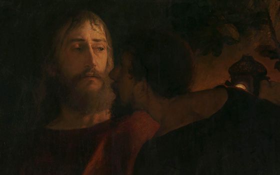 Detail of the 1878 painting "Judas Iskariot" by Eilif Peterssen (Nasjonalmuseet/Høstland, Børre)