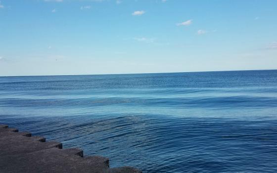 One of the places where Sr. Julia Walsh likes to pray on the shore of Lake Michigan in Chicago (Courtesy of Julia Walsh)