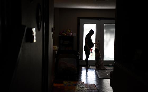 A pregnant woman in May in San Antonio (CNS/Reuters/Callaghan O'Hare)