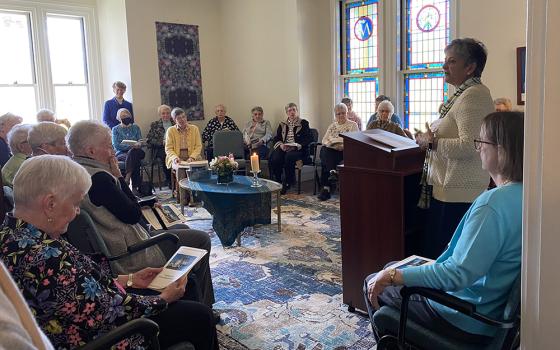 Attendees gather in the retreat center of the Sisters of St. Joseph of Boston, which opened just before the COVID-19 pandemic put the nation on lockdown, this spring. (Courtesy of the Sisters of St. Joseph of Boston)