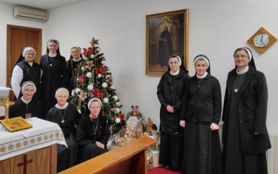 Basilian Sisters gather for Christmas 2021 in Rome. (Courtesy of Teodozija Myroslava Mostepaniuk)