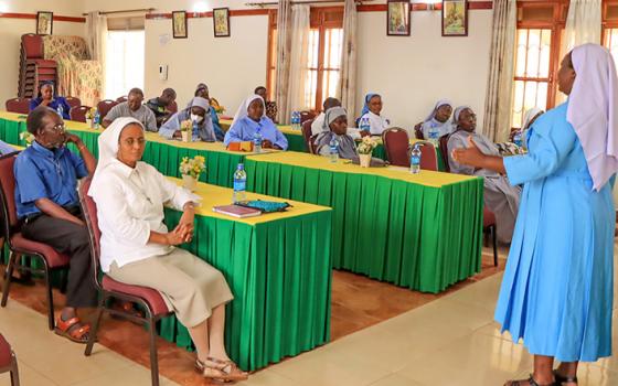 Sisters attend a Talitha Kum Uganda Network (TAKUN) training workshop ahead of advocacy for vulnerable victims of trafficking in persons. (Mary Lilly Driciru)