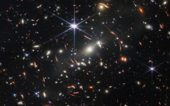 The first full-color image from NASA's James Webb Space Telescope shows the galaxy cluster SMACS 0723. Known as Webb's First Deep Field, the cluster is seen in a composite made from images at different wavelengths taken with a near-infrared camera and released July 11, 2022. (OSV News/NASA, ESA, CSA, STScI, Webb ERO Production Team, Handout via Reuters)