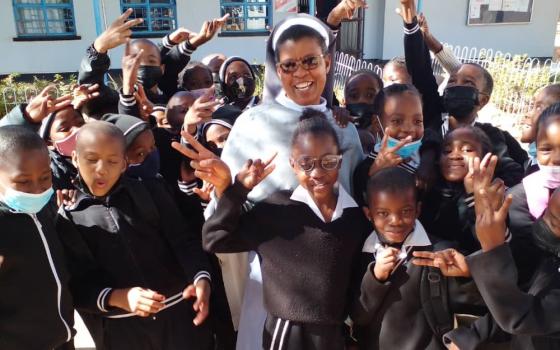 A Sister of Calvary, one of four congregations of sisters in Botswana, working as a teacher at a local school. (Courtesy photo) 